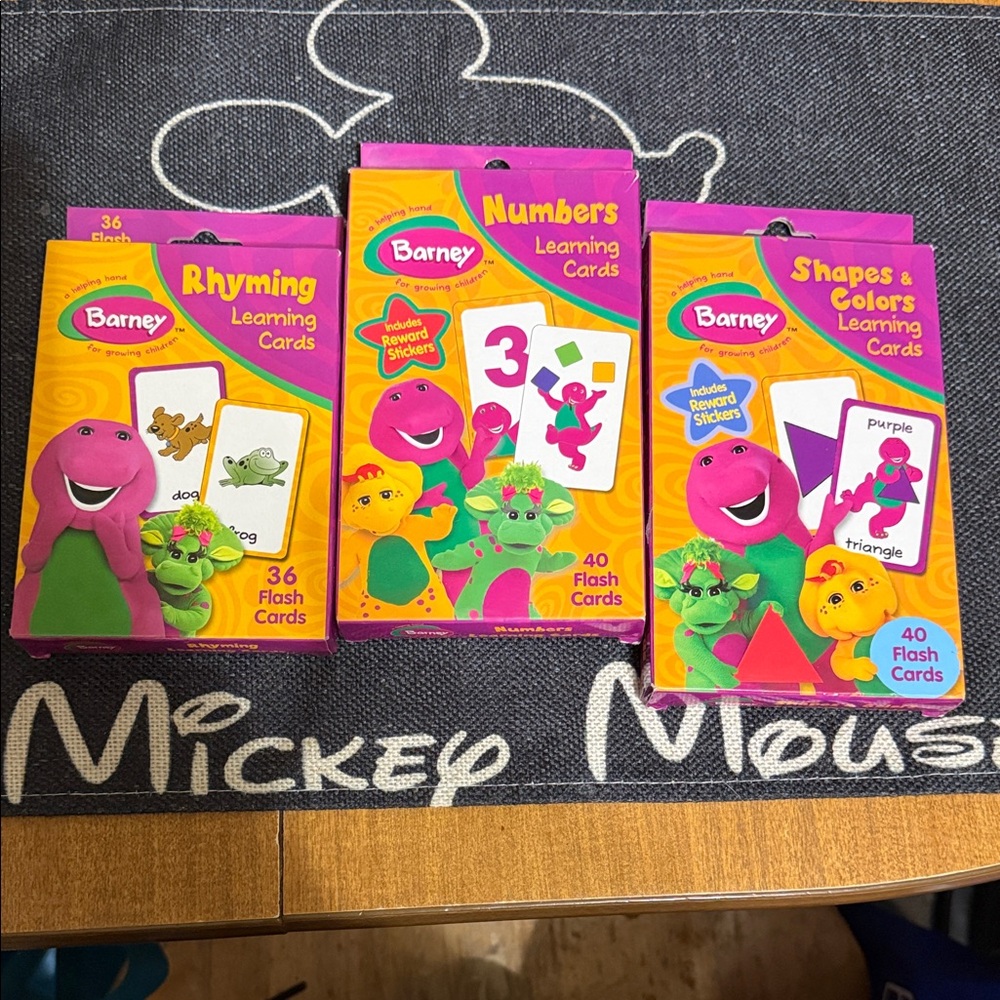 2005 Barney Flash Cards